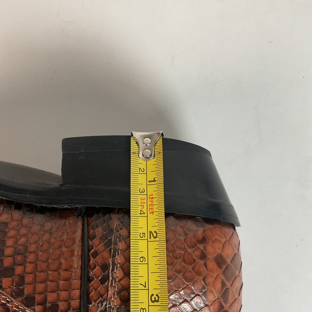 Dan Post Rust Brown Python Snakeskin Cowboy Boots… - image 4